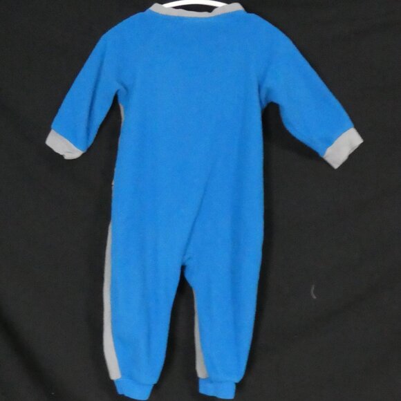 DC SUPER FRIENDS | 12 months | Batman Fleece Zip-Up Pajama Onesie - Picture 2 of 14